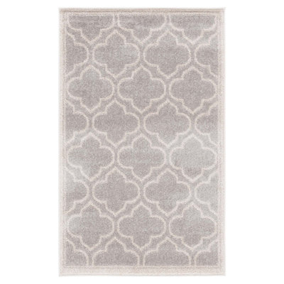 Ammundsen Geometric Light Gray/Ivory Area Rug
