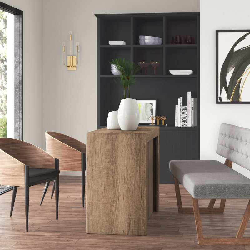 Mcdonell Extendable Dining Table, Brown, 77cm H x 500cm L x 100cm D