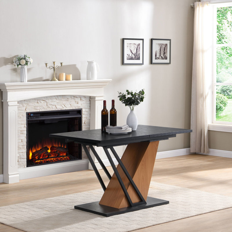 De table extensible en métal et en métal, 63,41 46,46 po, pour des usages divers