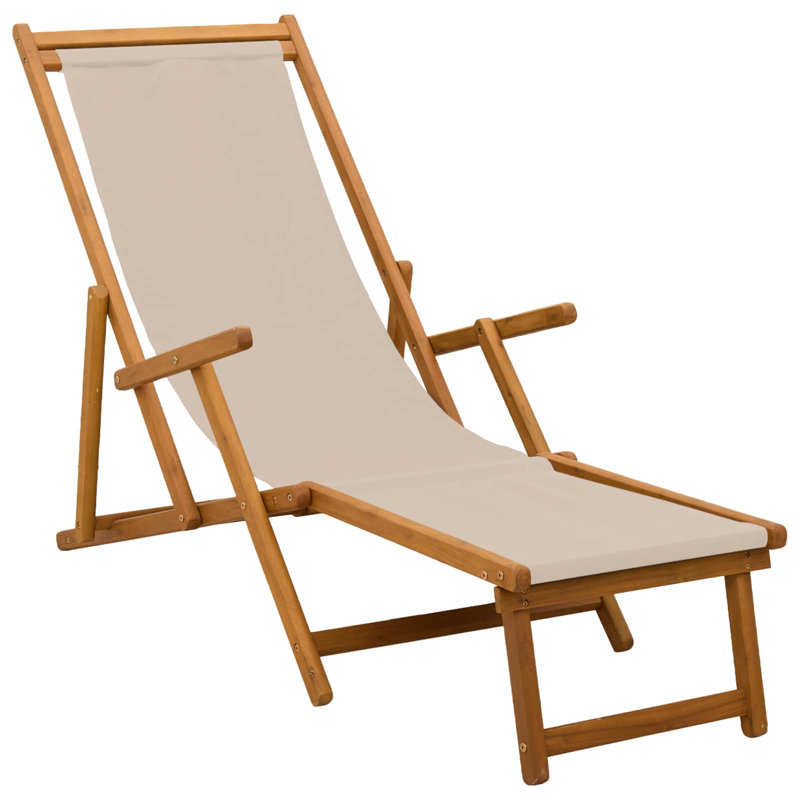 61cm Long Sun Lounger, Beige, 2