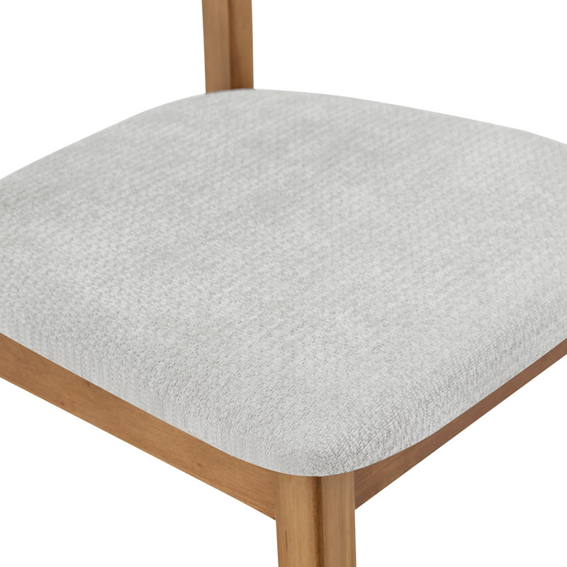 Chaises de salle à manger confort, tissu en bois massif, rustique moderne pour les repas à la maison