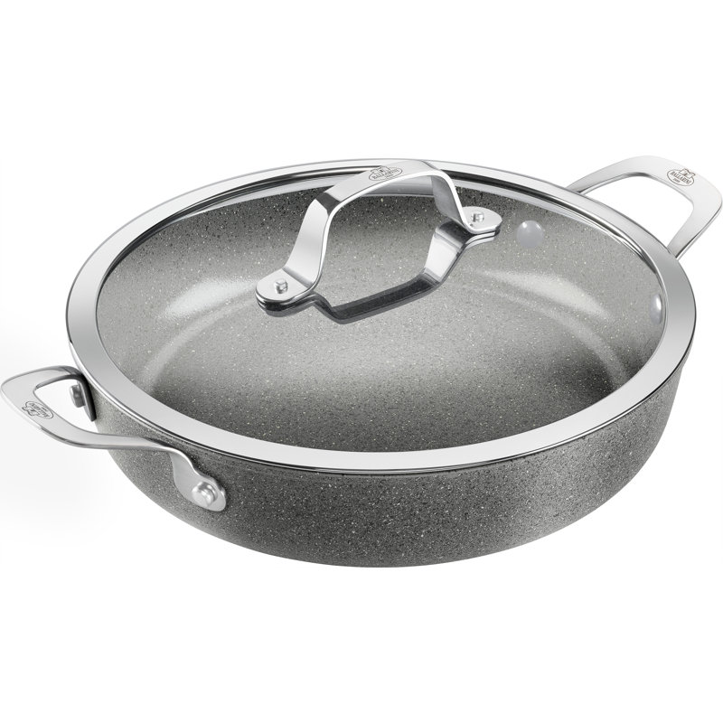 Salina Ceramic, Serving pan with lid, 28 cm, round, aluminium, Titanium-reinforced non-stick coating