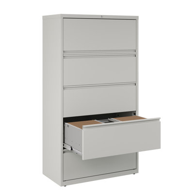 Harietta 36 " Wide 5 Steel Lateral Filing Cabinet