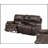 Modern Power Reclining Loveseat With Cup Holders, USB Ports, Leather Upholstery In Chocolate Finish For Living Room