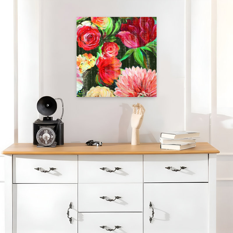 Lavish Blooms II 1 Piece Wrapped Canvas Wall Art, 45.72cm H x 45.72cm W
