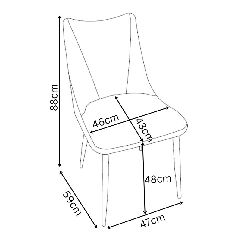 Bella Leather Dining Chair, Taupe