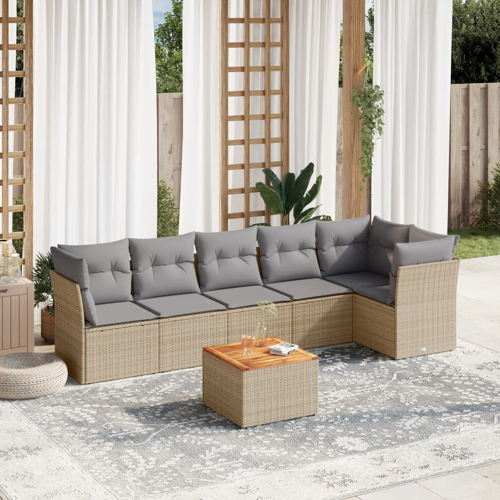 Gartensofa mit Kissen