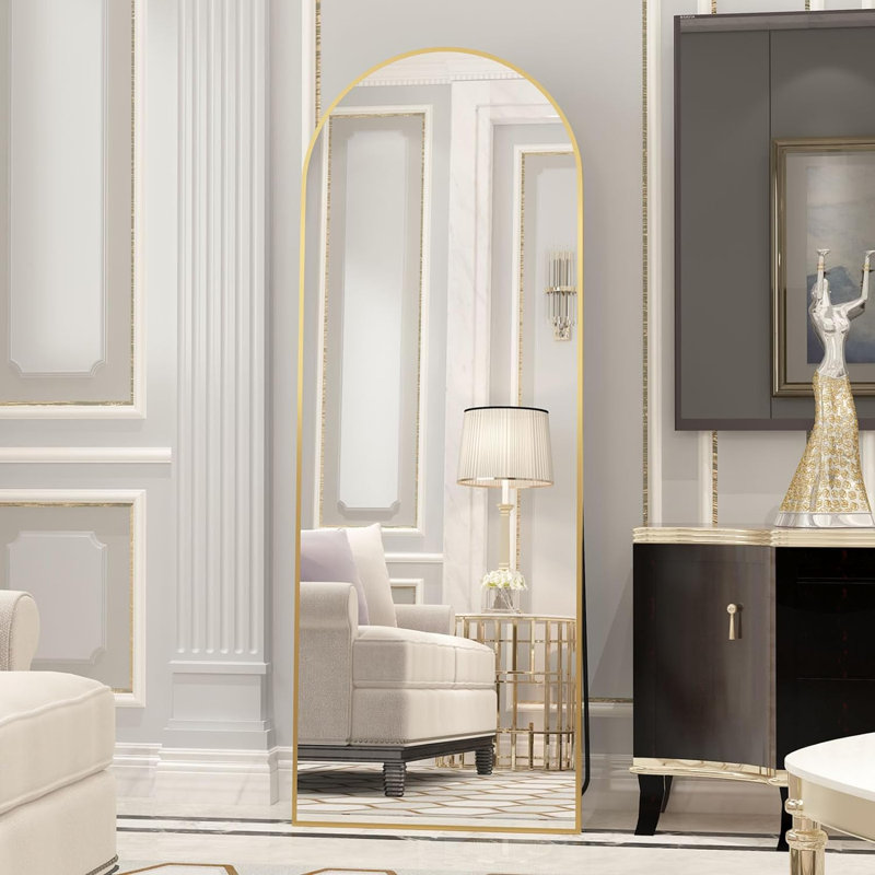 Alvy Arch Mirror, Gold, 64" x 21"