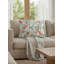 Green Feathered Tropics Linen Pillow 14x20 Cover Only