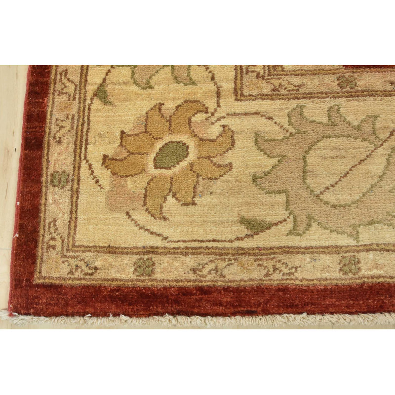 Rodi One-of-a-Kind 6'3" X 9' New Age Wool Area Rug in Red