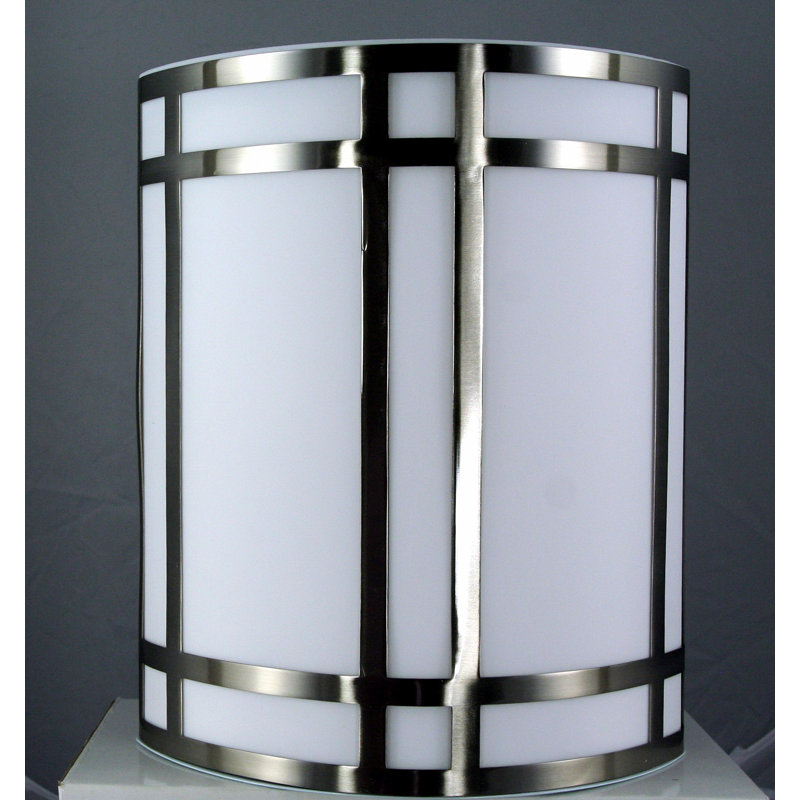 Plafonnier encastré 1 lumières Compton, Acier brossé