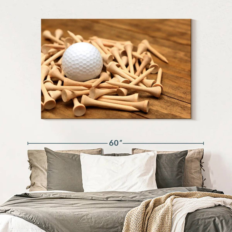 Senne Golf Ball And Tees, 34" H x 51" W