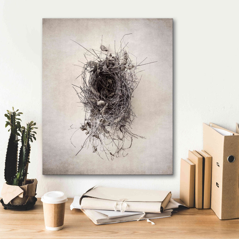 «Nest II» par Debra Van Swearingen, art mural sur toile, H 24 po x l 20 po x P 0,75 po