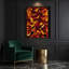 Abstract Shapes 51 Red Canvas Wall Art-834838939