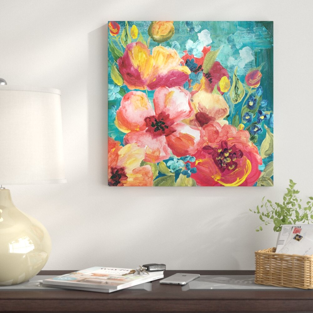 Red Barrel Studio® Rainbow Garden II On Canvas Print & Reviews | Wayfair