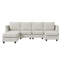 Canapé modulaire en U rembourré en chenille-2131781536-2131781541