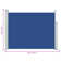 Dakota Fields 500cm W x 140cm D Fabric Cover Retractable Side Awning