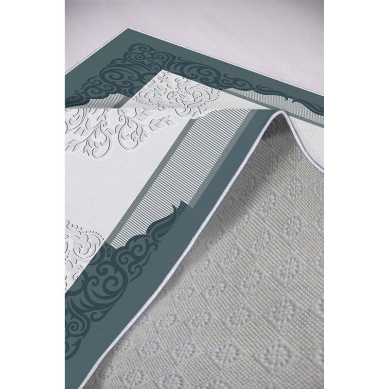 Tapis luxueux, 2,6 x 4,0 pi | 100% polyester, 650 g / m², hauteur des poils de 8 mm | Antibactérien, antidérapant sous la surface | Lavable à la machine et facile d'entretien | Parfait pour la décoration intérieure, le salon et la chambre à coucher