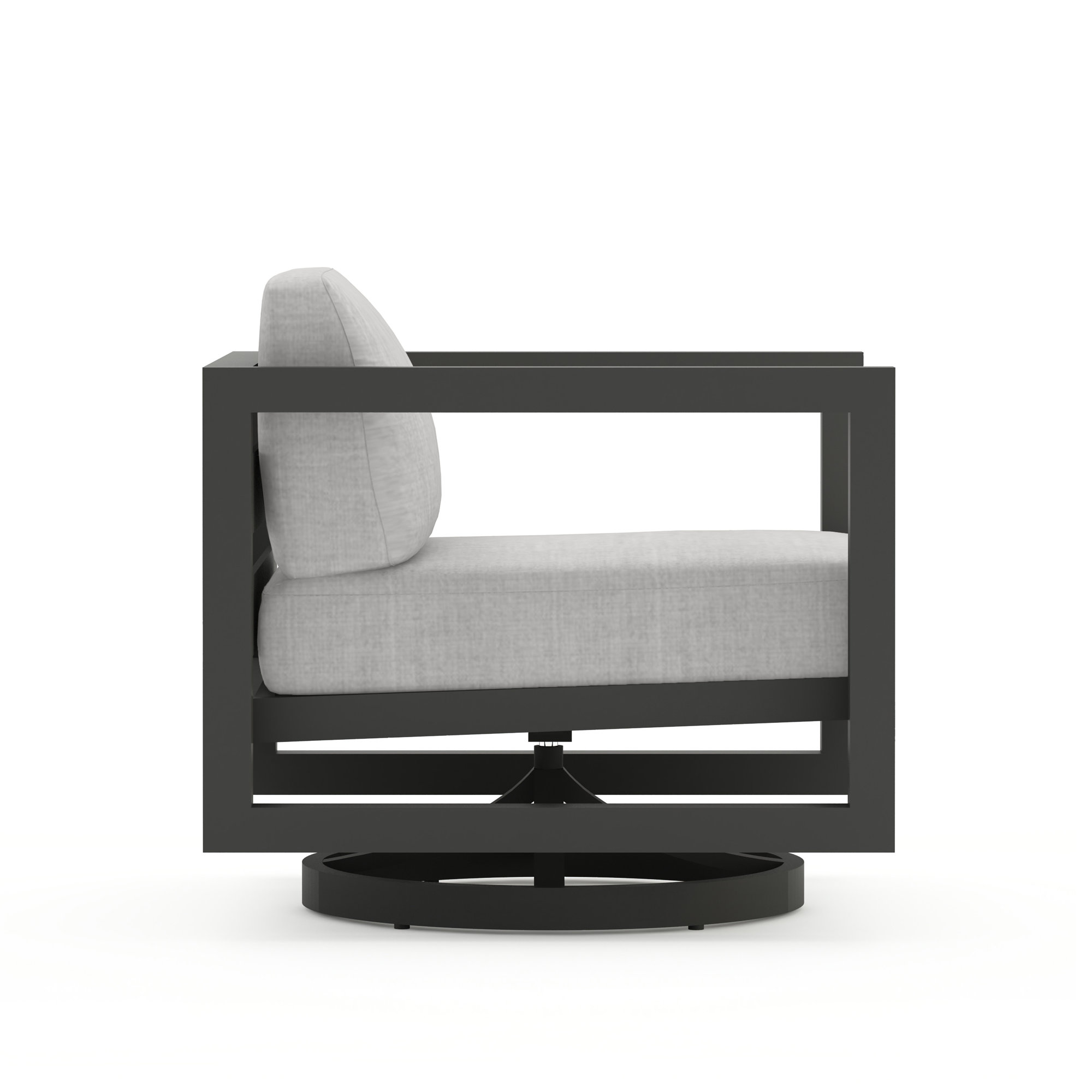 Yarieli Outdoor Chair with Sunbrella® Cushions, Slate, Cast Silver Sunbrella®