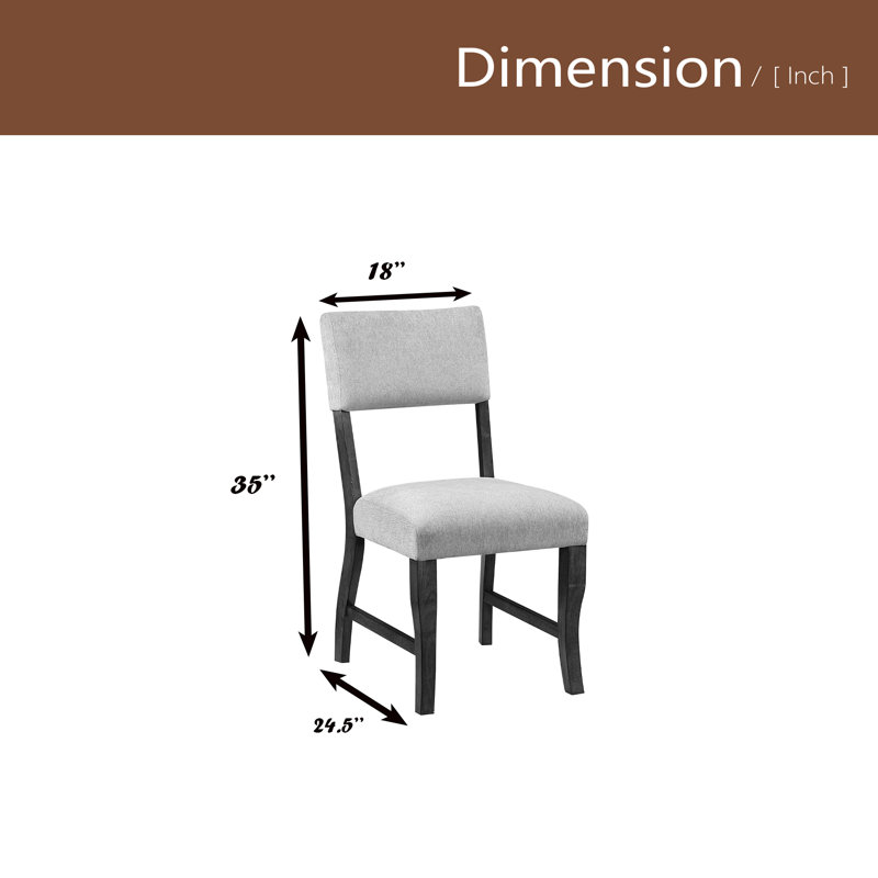 Ensemble de 2 chaises de salle à manger contemporaines rembourrées en tissu de chenille durable, Moutarde