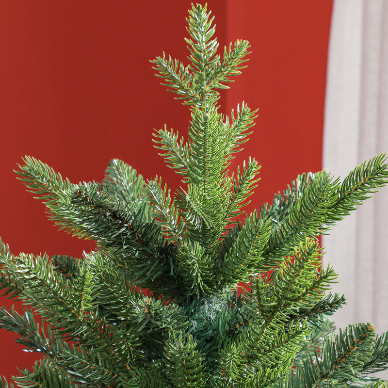 Arbre de Noël 70,9 po, conception à charnières, ignifuge pour arbre de maison avec 1821 pointes, ignifuge, décor