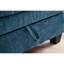 Chaise longue avec et rangement - Coussin en chenille bleu confortable-445464301