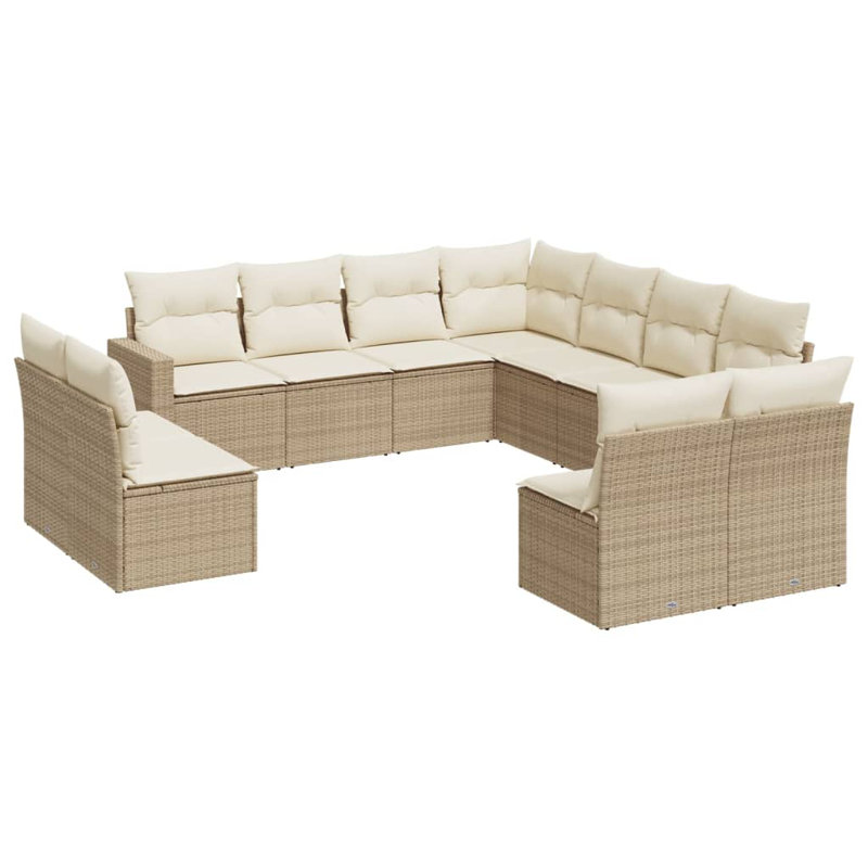 Ensemble de canapé de jardin Vidaxl, Beige