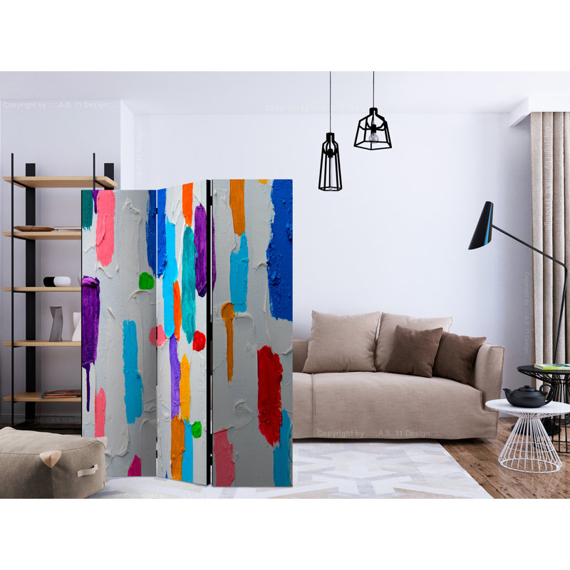 135cm W x 172cm H 3 - Panel Wood Folding Room Divider