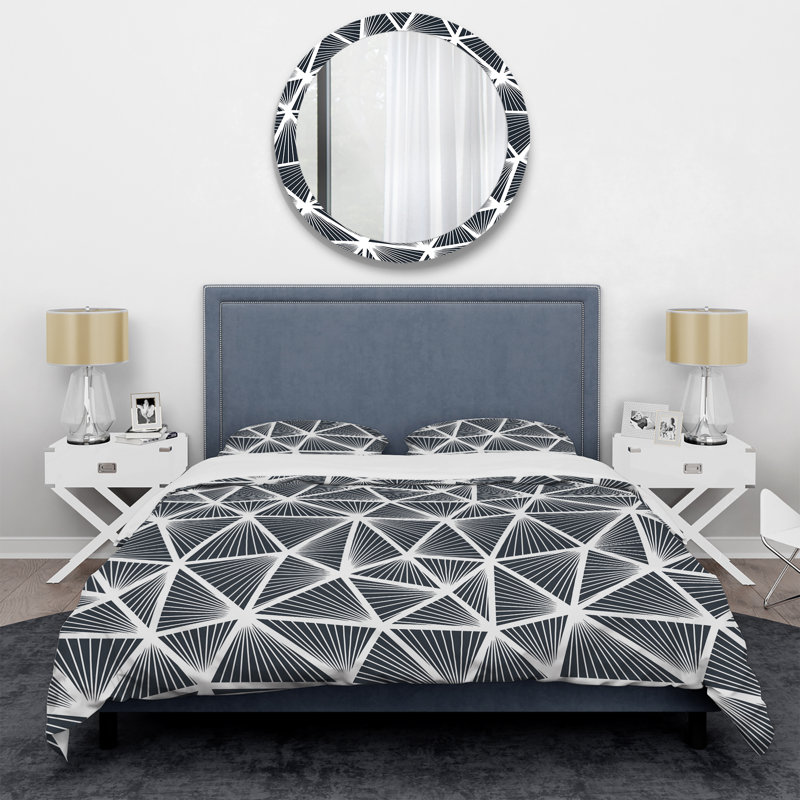 Ensemble de housse de couette Modern, Housse simple + 1 taie décorative