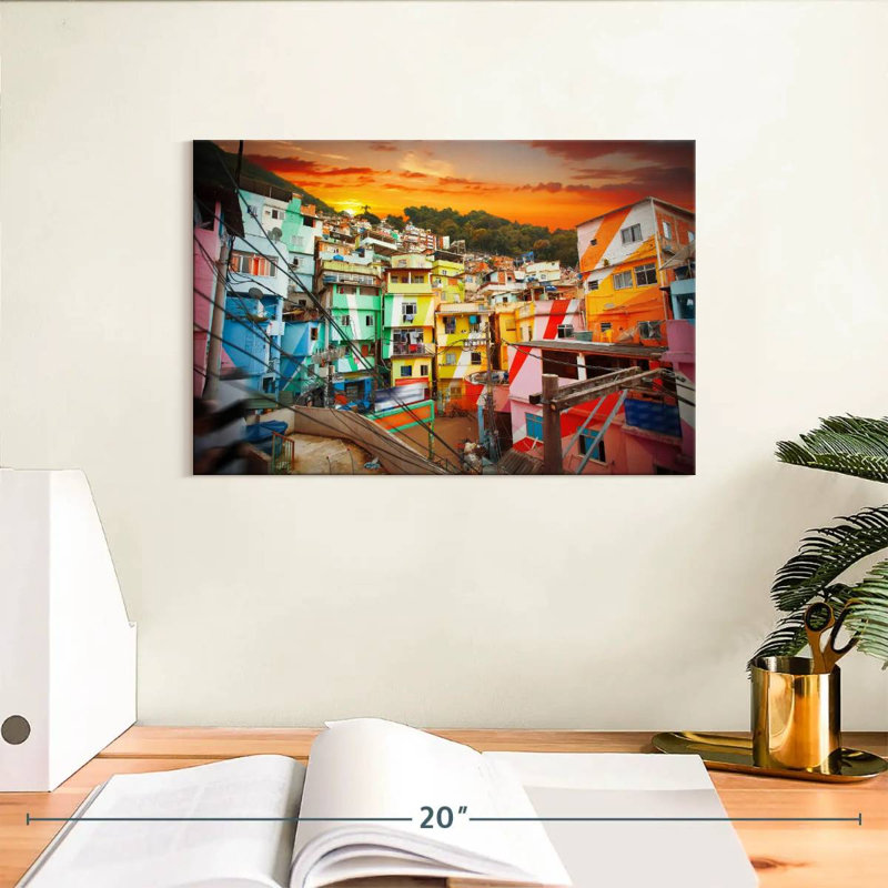 Vela Rio De Janeiro Favela, H 8 po x l 12 po