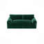 Canapé-lit escamotable, canapé-lit convertible 3 en 1 avec rangement latéral, lit-causeuse multifonctionnel en velours pour le salon, la chambre à coucher, un appartement, un bureau-1004854651