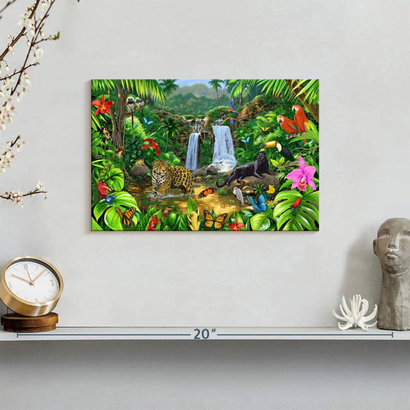 Brampt Rainforest Harmony I, 8" H x 12" W