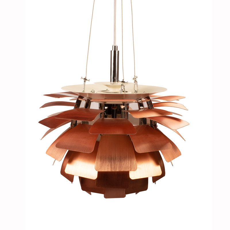 Lustre sphérique unique à 1 lumière Aarik, Blanc mat