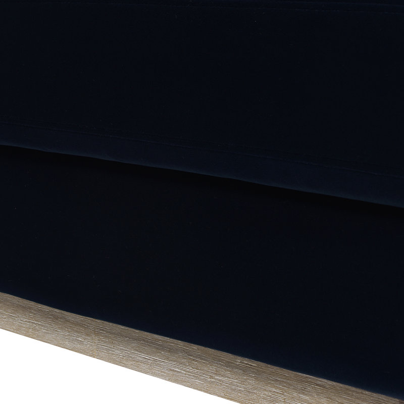 Fauteuil Pera, Velours bleu marine foncé