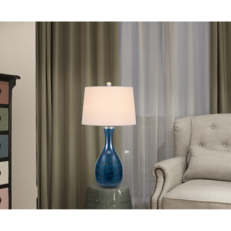 Lampe de table en verre Melzina