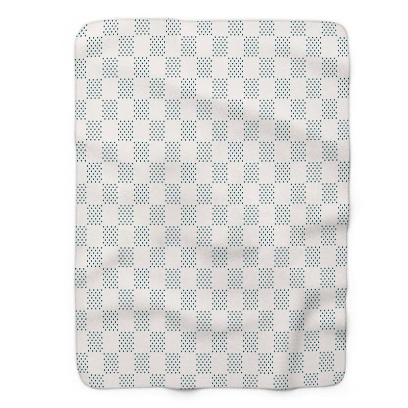 Marine Spots - couverture sherpa de qualité supérieure 1 pièce, Lit simple