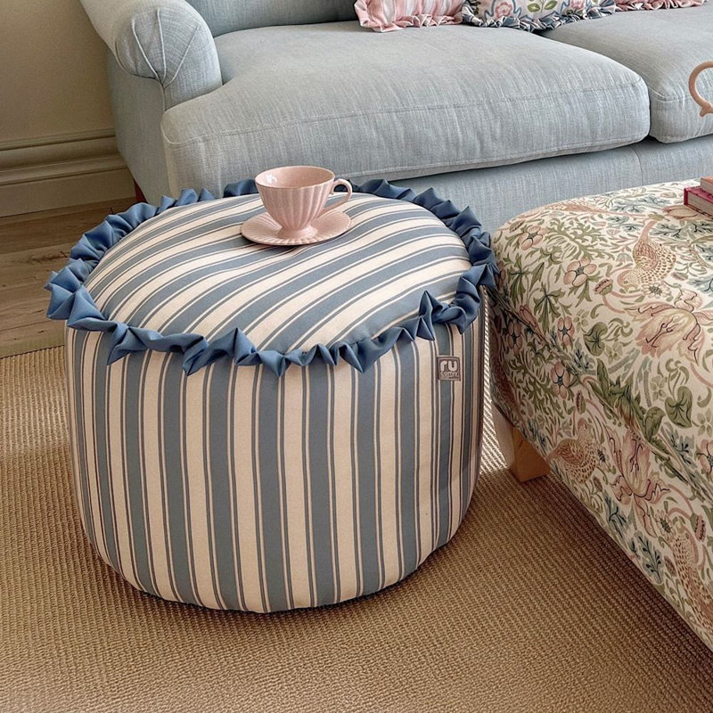 2-3 Polyester Refillable Bean Bag Chair, Blue
