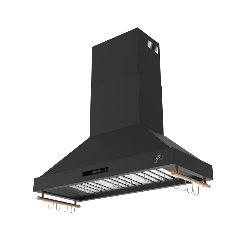 Venezia 48 Wall-Mounted Hood Black, Black