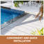 30 tuiles de terrasse emboîtables, bois franc d'acacia à motif rayé pour plancher extérieur, solution de patio imperméable et facile à installer