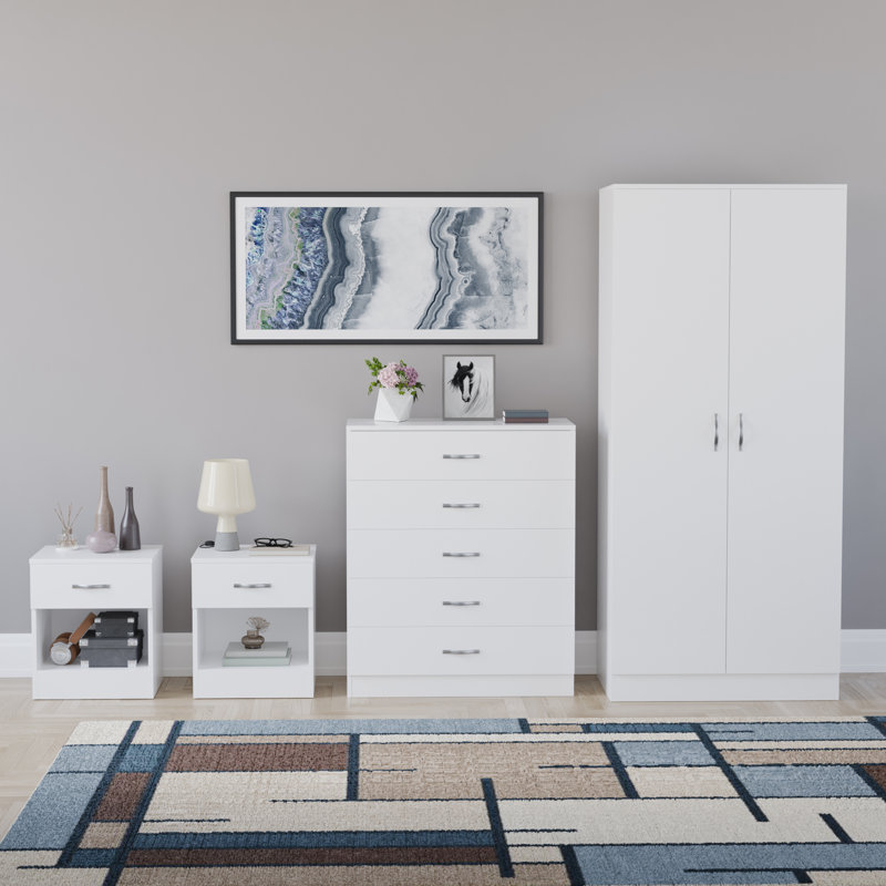 Maybery Piece Bedroom Set, White