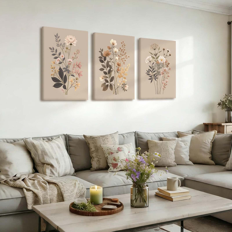 3 Piece Wrapped Canvas Wall Art