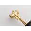 Valve de contrôle de volume 3/4 po en métal coulé - poignée en laiton réglable, surface noir mat, résistance à la corrosion, antirouille, l 3,53 po x P 2,15 po, métal de douche maître 4,86 lb, poignée, rouille, noir, po