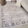 Elise Gray Vintage Rug – Machine Washable, Flat Pile Texture With Non-Slip Backing