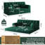 Lit confortable convertible de 78,8 pouces avec plancher de bloc de pudding modulaire - debout pour le salon et la chambre à coucher, tissu en velours côtelé lavable amovible, profondeur d'assise de 70 cm, formes variables, trois