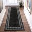Tapis de salon moderne à motif de tapis antidérapant noir moderne et antidérapant - Tapis de couloir pour entrée et salon-129775869-129913330