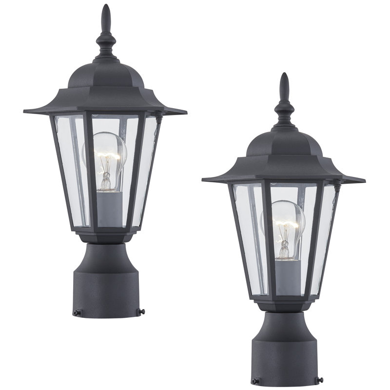 Berkett 1-Light 38.1Cm H Hardwired Lantern Head, Black