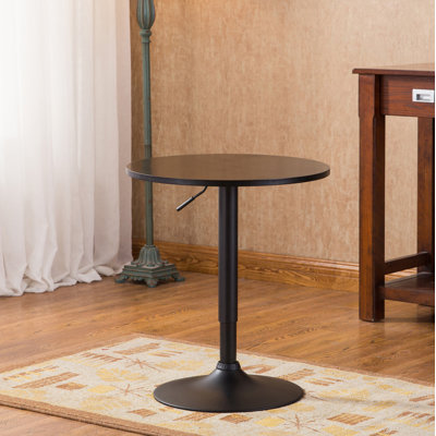 Table de bar ronde à hauteur ajustable
