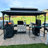 Metal Patio Aluminum 6' X 12' Hardtop Grill Gazebo with Double Galvanized Steel Roof for BBQ-97744580