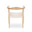 Fauteuil club de style Mid-Century moderne - tissé à la main à la corde, structure en bois de frêne massif, sans assemblage