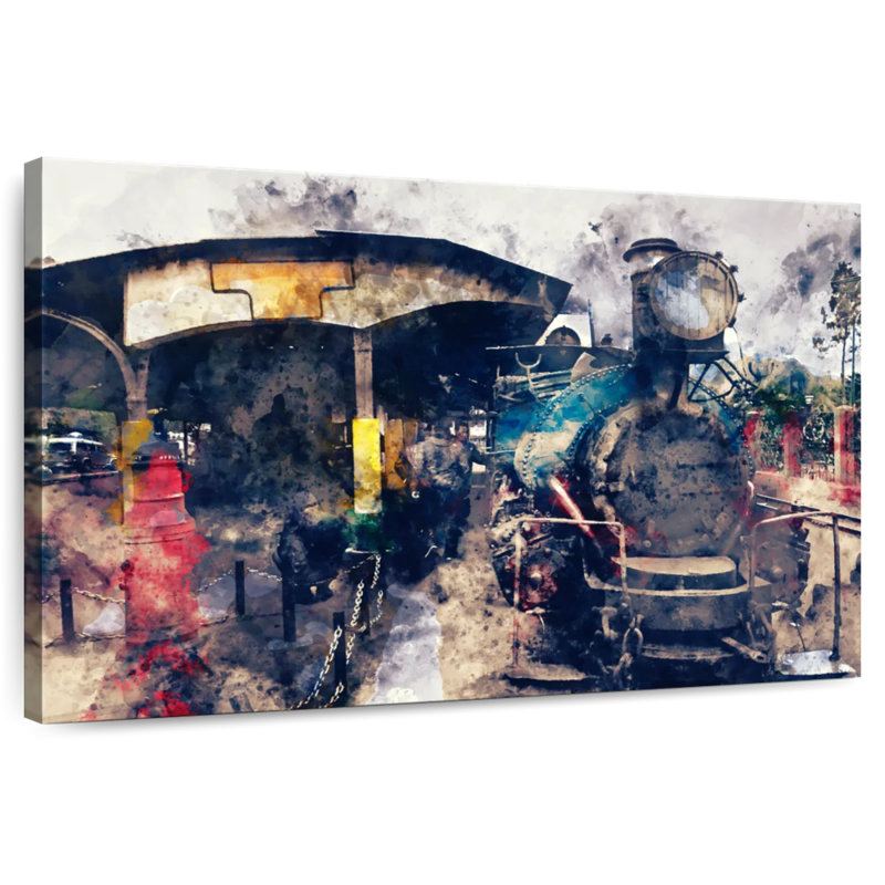 Mehar Steam Train, 16" H x 24" W